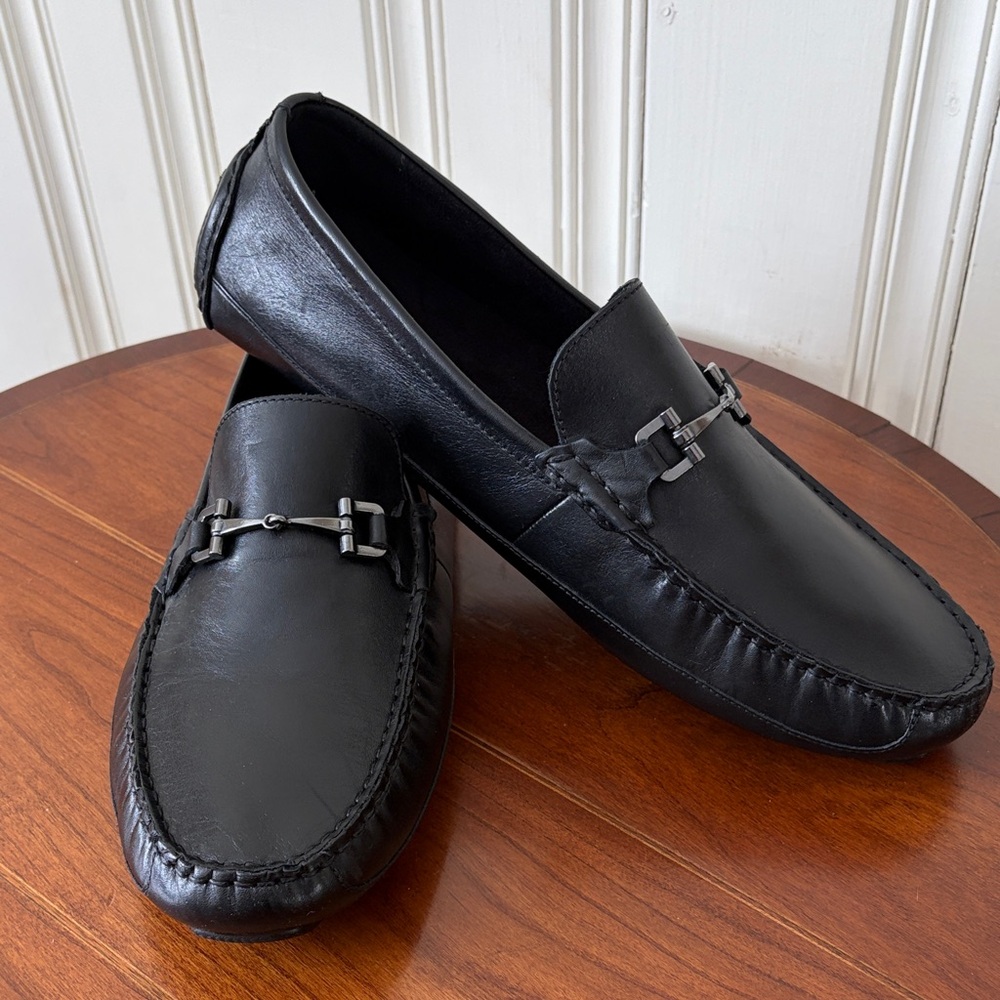 Men's Cole Haan Black Leather Loafers Size 13 NEW!